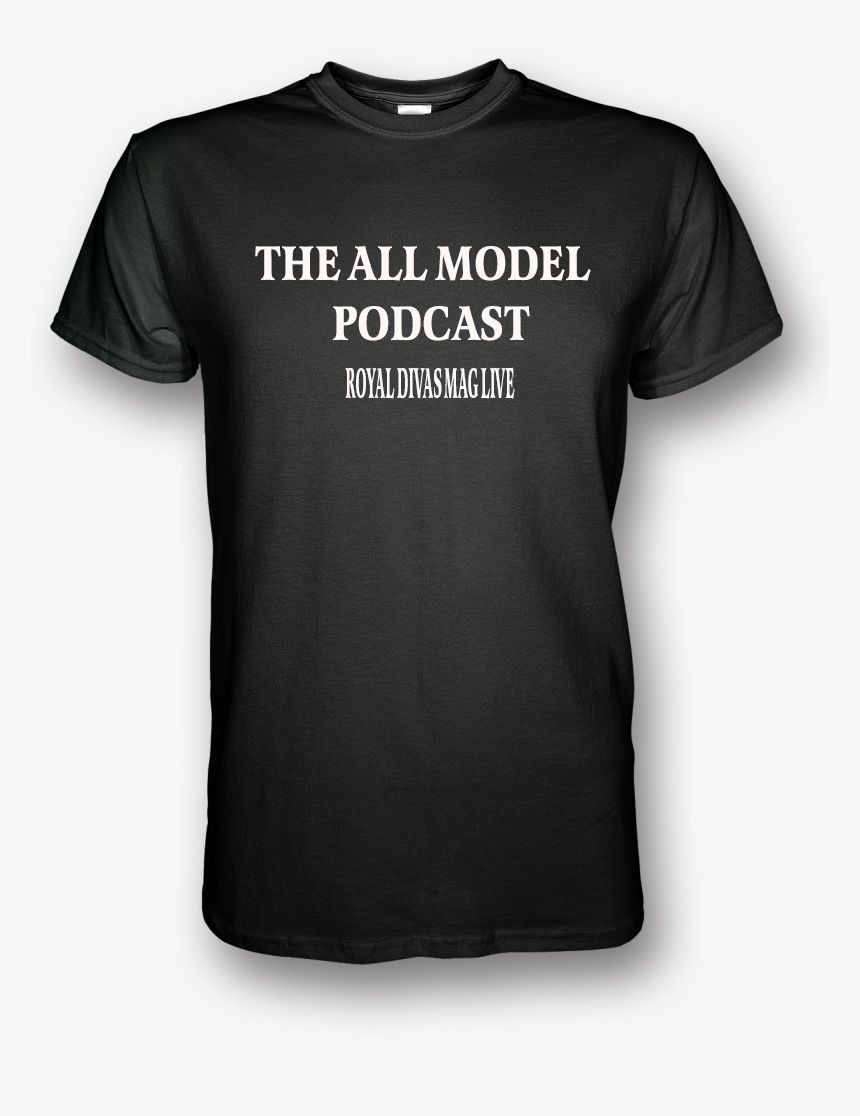 All Model Podcast T-Tshirt Blk & White